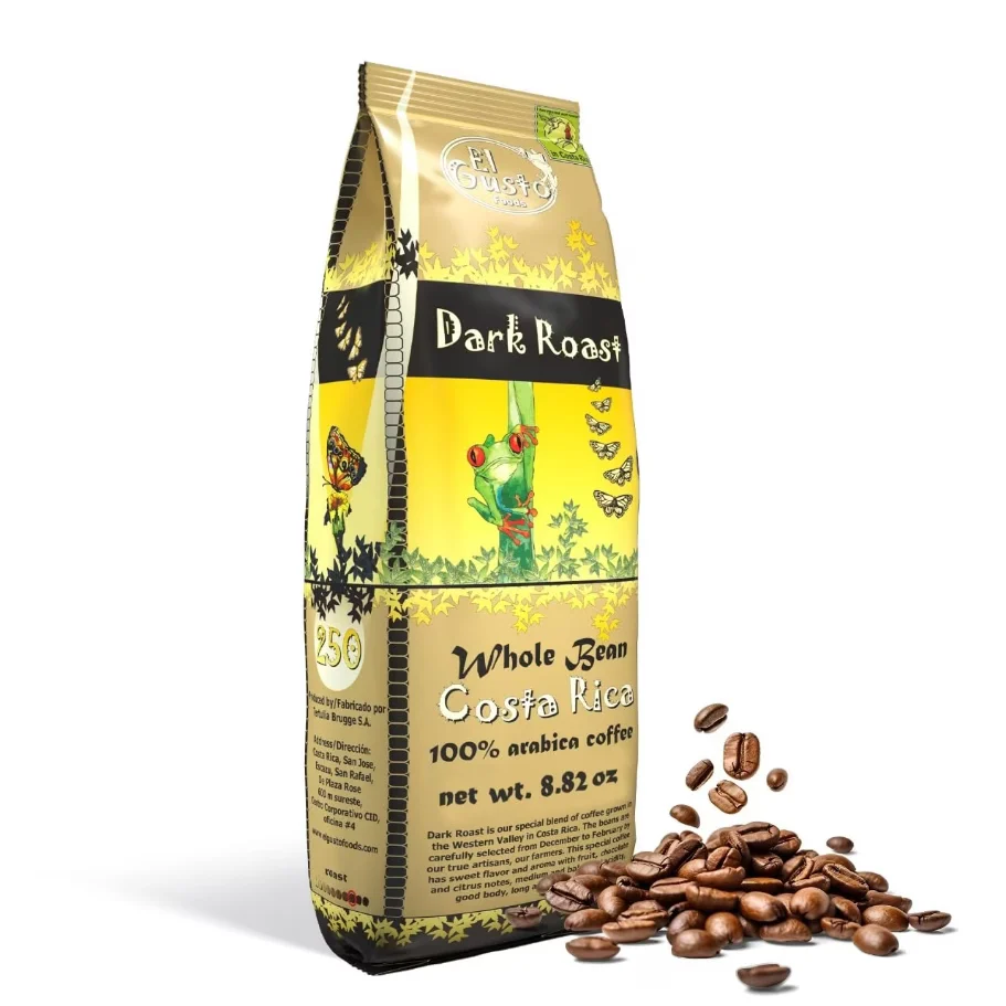 El Gusto Dark Roast - Costa Rica Premium Whole Bean (250g)