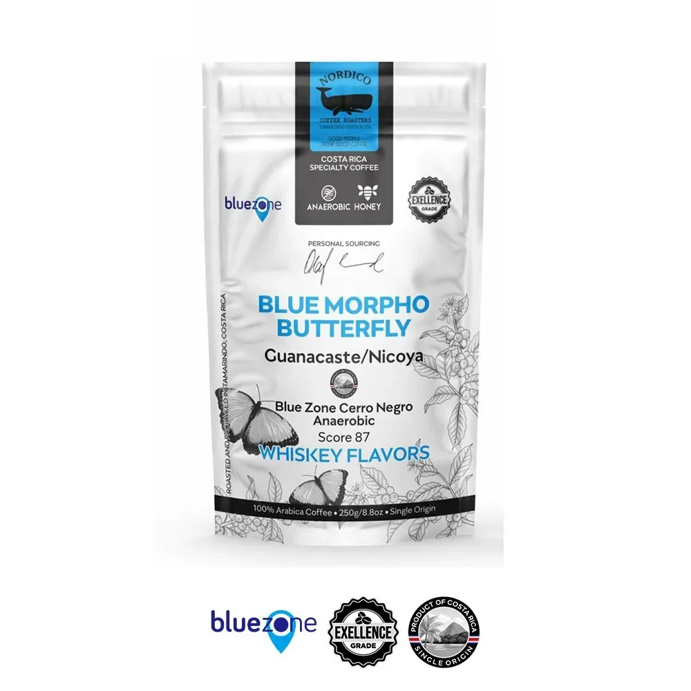 NORDICO COFFEE FLUTTERING BLUE MORPHO - 8.8 oz Costa Rica