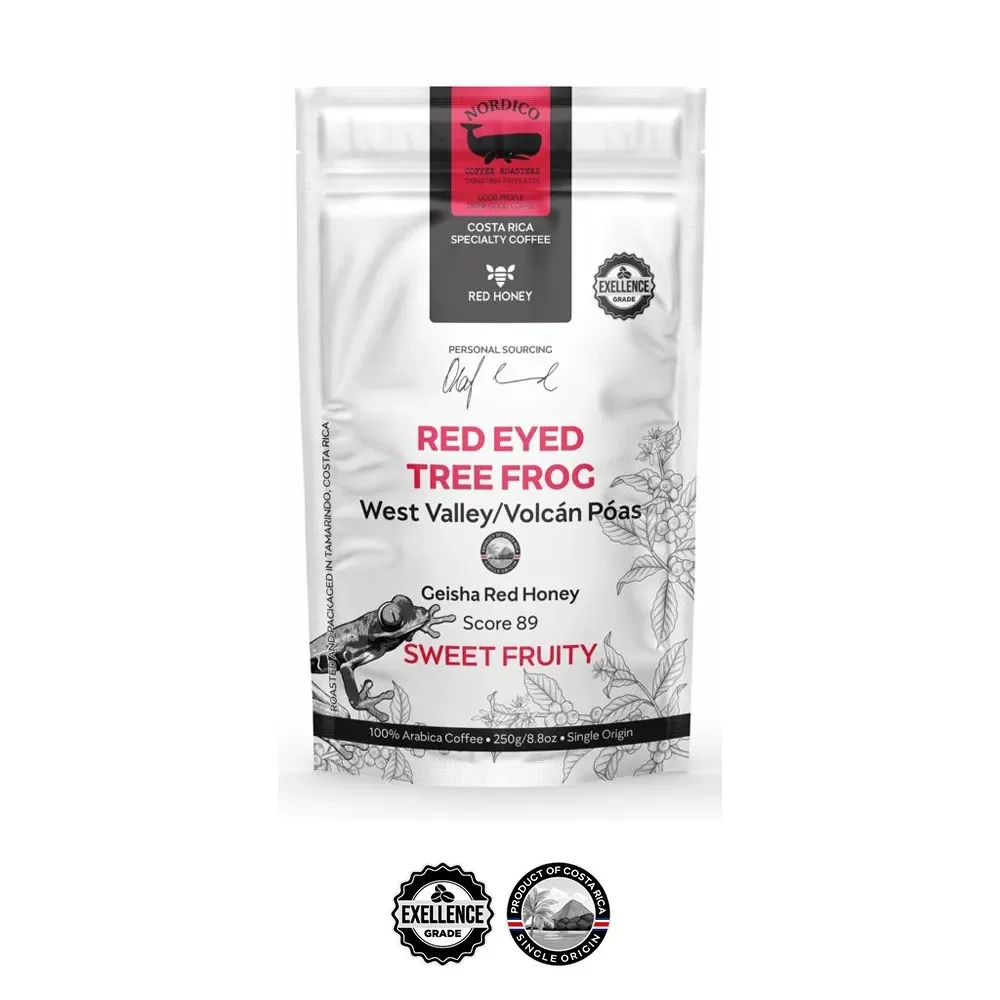 NORDICO COFFEE RED EYED TREE FROG - 8.8 oz Costa Rica