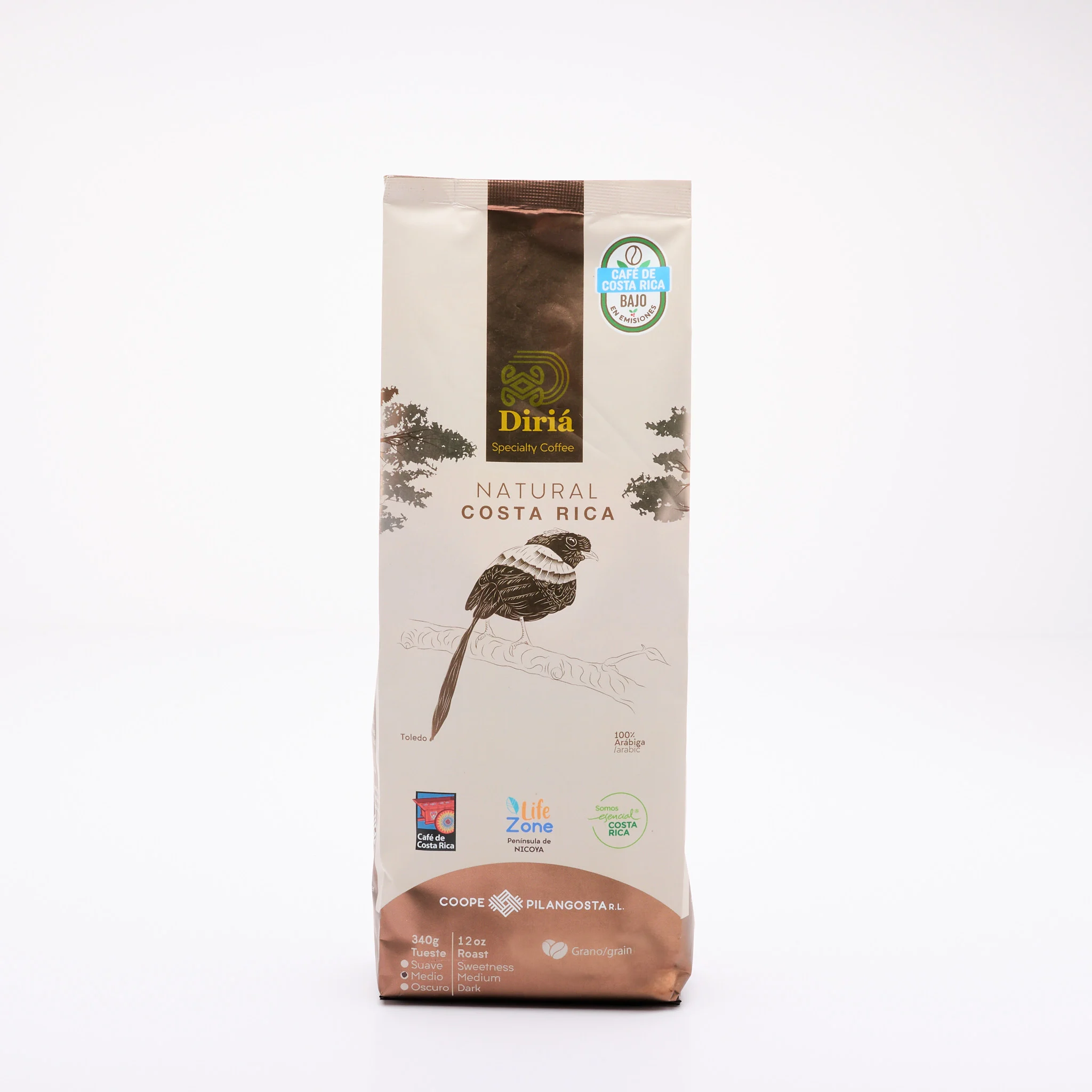 Diriá Coffee Natural Process, Premium Costa Rican Coffee - 12.31 oz